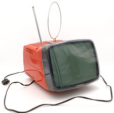 BRIONVEGA  ALGOL 11'  VINTAGE TV - ROSSO CORALLO