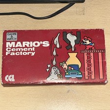 Mario's Cement Factory Nintendo Game & Watch CGL 1983 ML-102