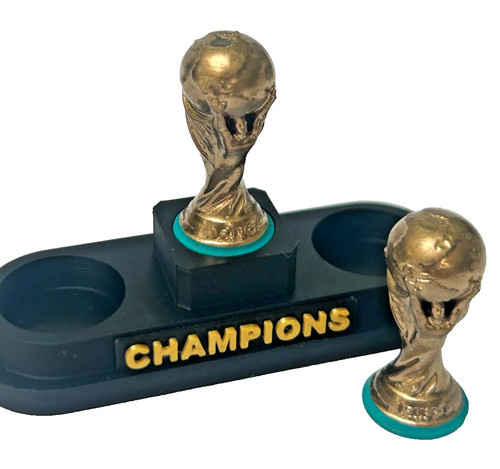 Podio subbuteo con trofei - con, di