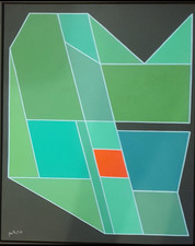 Achille Perilli tecnica mista