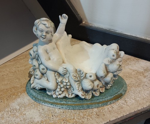 Antica scultura statua putto - scultura,