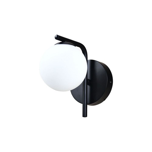 Modern black wall light - black,