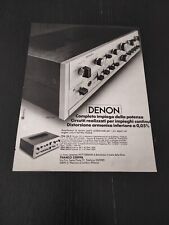 1976 DENON AMPLIFICATORE PMA 700Z HI-FI ANNI 70  PUBBLICITA VINTAGE AD 1970's
