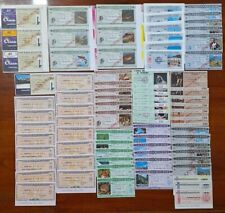 MINIASSEGNI LOTTO  PEZZI SERIE COMPLETA FIOR DI STAMPA