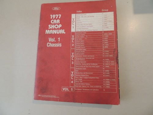 Manuale negozio 1977 ford - manuale,