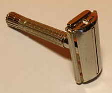 Rasoio Di Sicurezza, Vintage American Razor, Gillette Super-Speed Flare Tip