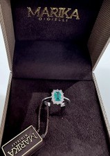 Anello Marika in oro con diamanti e smeraldo AN8067S MA-3