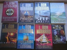 Lotto di libri Scientology Scientologi Dianetics Hubbard + DVD