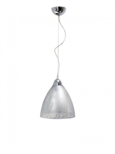Lampadario moderno cromato - lampadario,