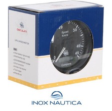 SPIDOMETRO PITOT 0-55 MPH NERO/LUCIDA INDICATORE NAUTICA BARCA