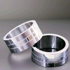 SPARTA Ring 2X Lui&Lei Fascia Satin/Lucido Tungsten Steel#10 Intarsio Laser sz10