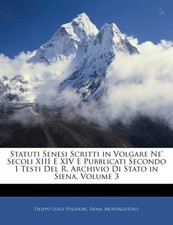 Polidori - Statuti Senesi