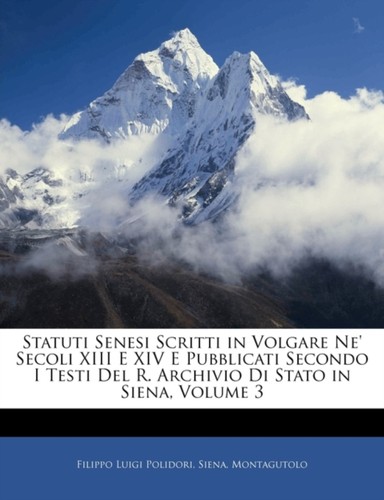 Polidori statuti senesi - polidori,