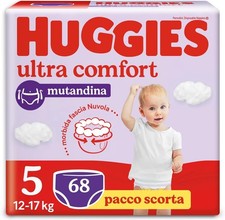Huggies Ultra Comfort Pannolini Taglia 5 (12-17 Kg) Mutandina traspirante Pacco