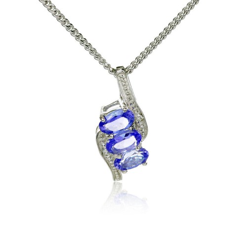 Collana tanzanite argento - collana,