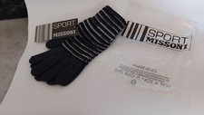 Guanti Missoni Sport donna in lana nero e fantasia . tg S; prodotto introvabile!