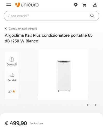 Climatizzatore portatile argo - portatile,