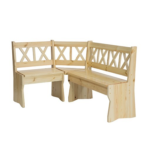 Panca angolare legno - panca, in