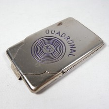 SCATOLINA PORTAPILLOLE PORTA PILLOLE PILL BOX IN METALLO QUADRONAL VINTAGE V984