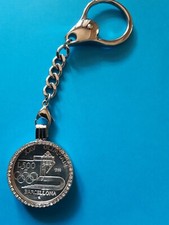 PORTACHIAVI COLIMPIADE DI BARCELLONA 1992 MONETA 500 LIRE D'ARGENTO 