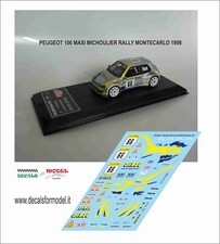 DECALS 1:43 PEUGEOT 106 MAXI