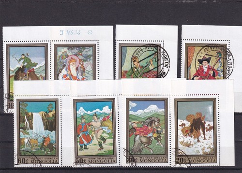 Sa07c mongolia 1972 dipinti - mongolia,