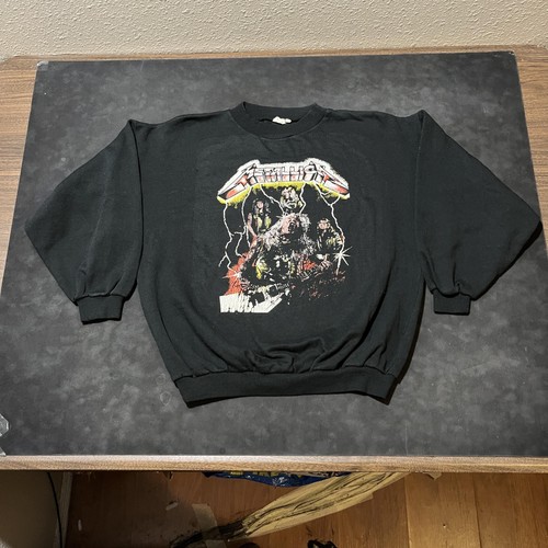 Felpa metallica vintage uomo - vintage,