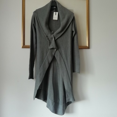 Cappotto grigio asimmetrico - , in