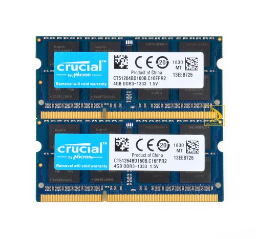 8gb crucial 4gb 2rx8 - 2x,