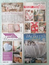 N. 4 RIVISTE UNCINETTO E PUNTO CROCE (SENZA MATASSINE)