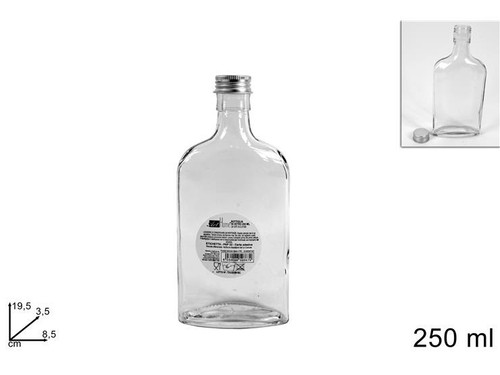 Bottiglia liquore vetro con - liquore, in