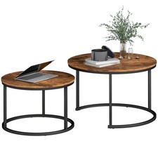 HOMCOM Set 2 Tavolini da