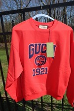 Felpa uomo Gucci logo ricamato