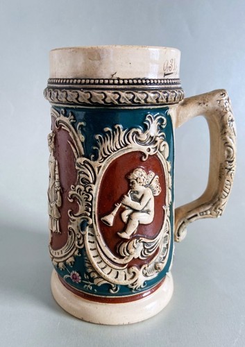 Antico maiolica boccale - maiolica,