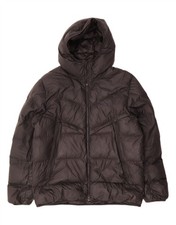 NIKE Giacca Imbottita Uomo Storm-Fit con Cappuccio UK 40 Large Nero Poliestere BV20