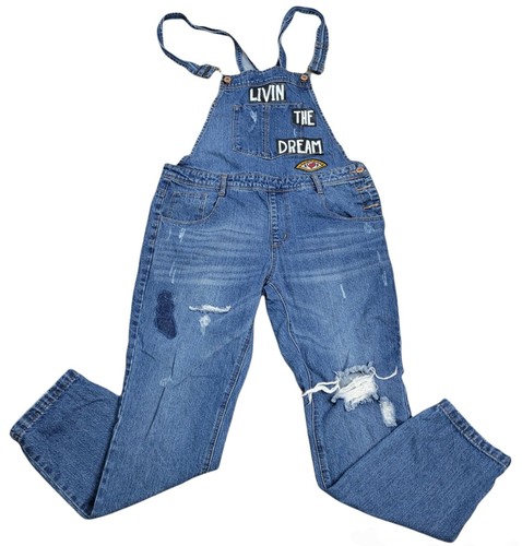 Salopette jeans donna forever - salopette,