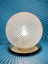 Venini Lampada Da Tavolo Vetro Di Murano Tessuto Spirale Design Ornella Noorda