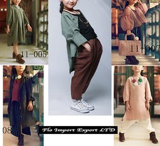 Completi Bambina Vestiti Camicie Pantaloni Girl Sets Dress Pants GSET11005-9