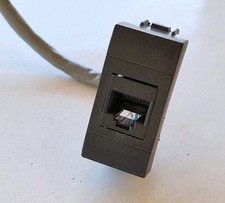 Bticino presa ethernet RJ45 Living Light International antracite compatibile