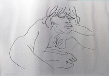 CONVERSANO ROMANO, Serigrafia su metallo "DONNA", numerata 20/60, anno 1974