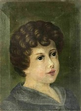 Dipinto A Olio Ritratto Di
