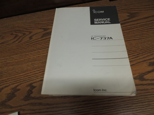 Icom 737a manuale di - icom, ic-737a