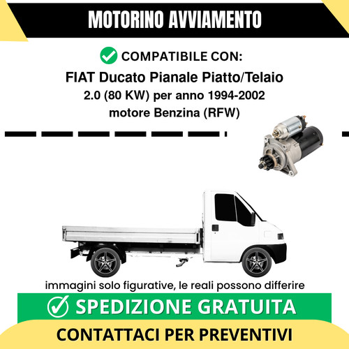 Motorino avviamento fiat - motorino,