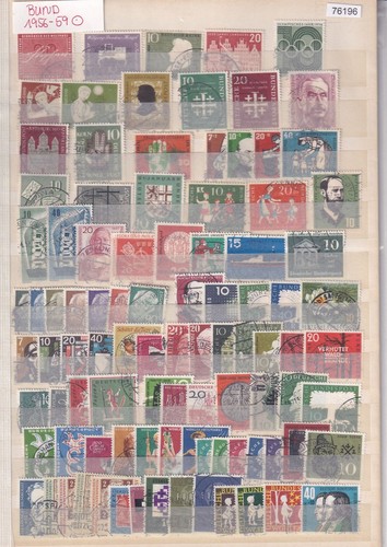 Bund 1956 michel - bund, 1956-59,