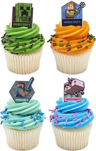 Anello minecraft cupcake - 3d,