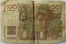 Banconota 100 Franchi Francia