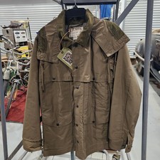 Rara giacca Filson Lightweight Cruiser grande marrone panno asciutto impermeabile cappuccio nuova con etichette