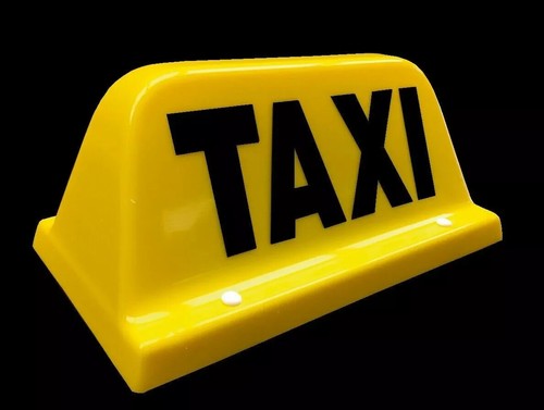 Taxi roof sign yellow - roof,