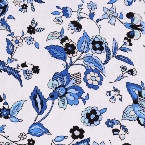 Tessuto viscosa jersey fiori