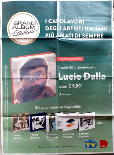Lucio dalla poster - poster, promo